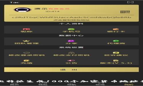 如何利用比特派生成1000个加密货币地址并安全管理