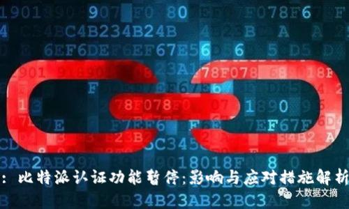 : 比特派认证功能暂停：影响与应对措施解析